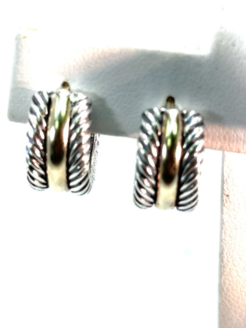 David Yurman 14k and silver earrings